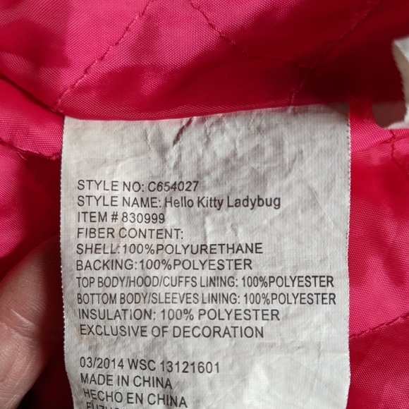 Vintage Hello Kitty Lined Raincoat - Picture 7 of 12